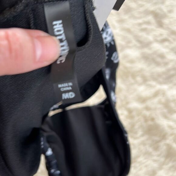 Hot Topic Celestial Skull Triangle Swim Top Black Medium New - Picture 6 of 9